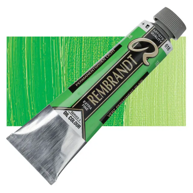 Λάδι Talens Rembrandt - 618 Permanent Green Light - 40ml