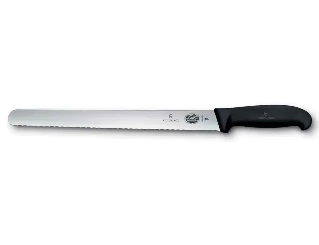 Μαχαίρι τεμαχισμού ζαχαροπλαστικής Victorinox Fibrox οδοντωτό με μήκος λεπίδας 30cm - Black5.4233.30 2
