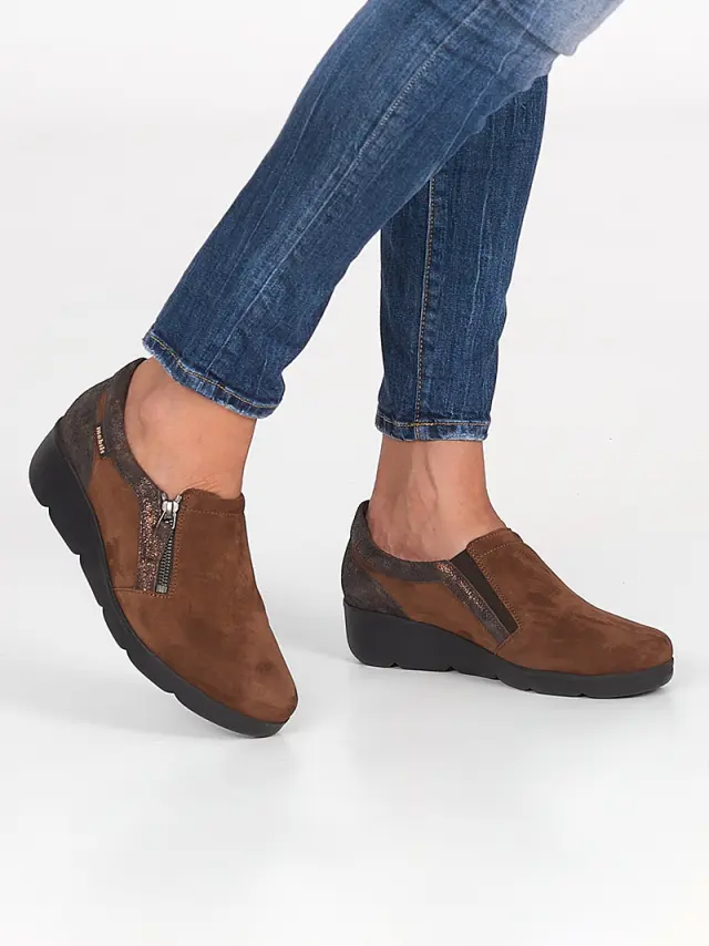 Mephisto Μοκασίνια-Loafers Γυναικείο δέρμα Nubuck Καφέ MEP/GARENCE BROWN 2