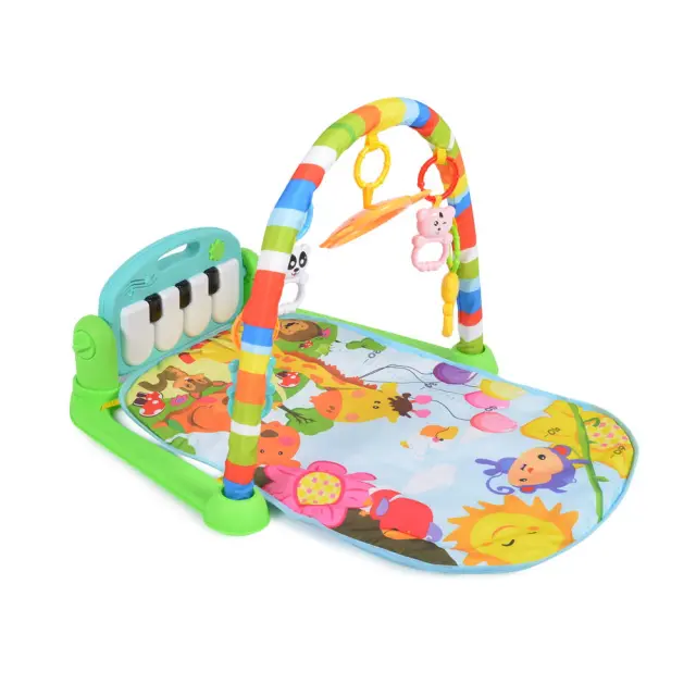 Moni Toys Fitness Boy Γυμναστήριο Χαλάκι Δραστηριοτήτων με Πιάνο Blue 6+ Μηνών