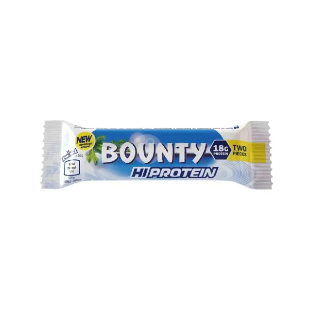 Bounty Hi Protein Bar Coconut 52g Bounty