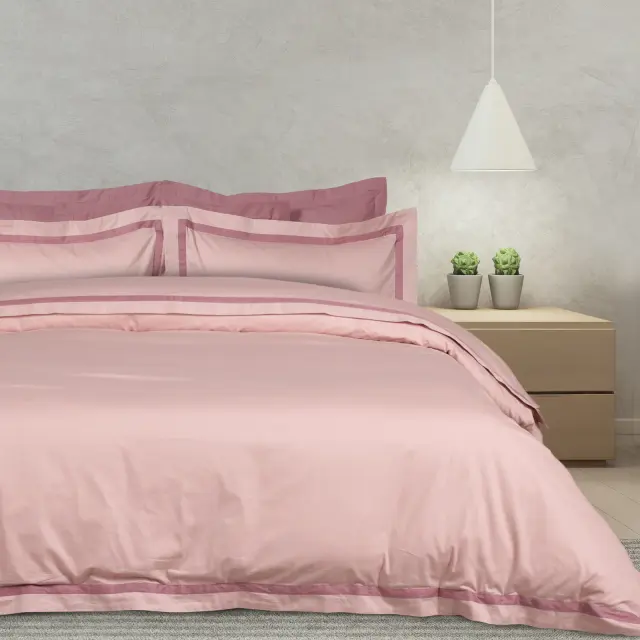 Σετ Σεντόνια 250x270 King Size Executive Das Home 1697 Nude Χωρίς Λάστιχο100% Βαμβακοσατέν