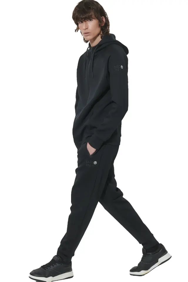 Body Action Sport Gym Tech Zip Hoodie 073629-01-BLACK - XL 3