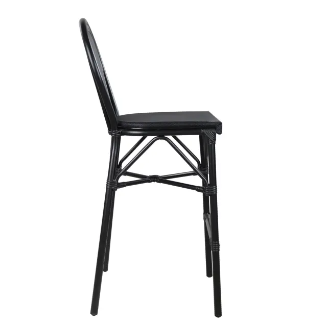ΣΚΑΜΠΟ ΑΛΟΥΜΙΝΙΟΥ FB95060 BAMBOO LOOK ΜΑΥΡΟ ΜΕ TEXTLINE 44x52x115Υεκ. 3