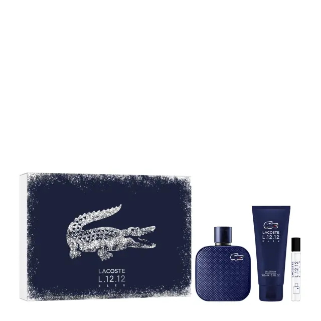 L.12.12 Bleu Eau De Parfum Set 100ml & Travel Spray 7,5ml & Shower Gel 100ml