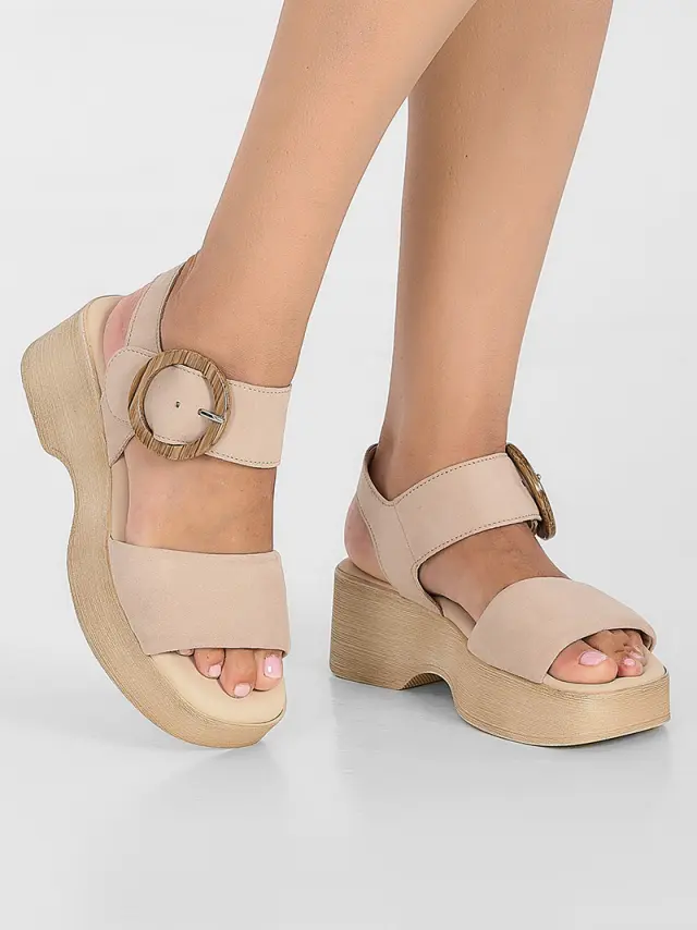 Gabor Πέδιλα Γυναικείο δέρμα Nubuck Μπεζ GAB/64520 12-OAK 2