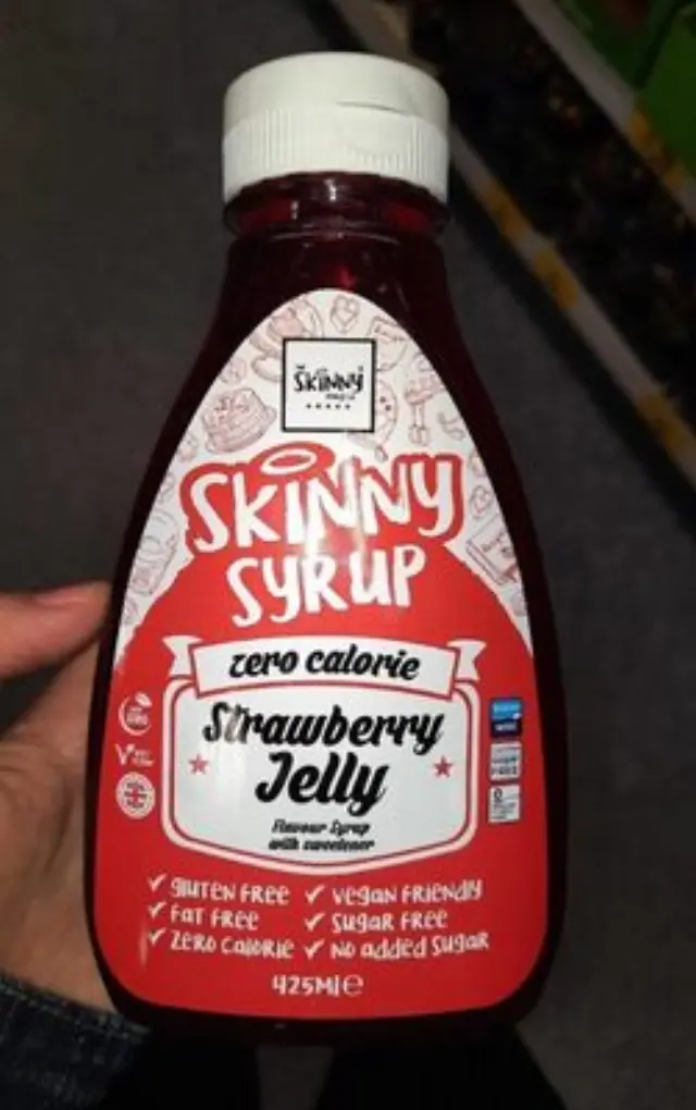Zero Calorie Sugar Free Syrup Strawberry 425ml The Skinny Food Co