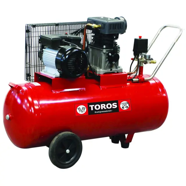 TOROS Μονοφασικός Αεροσυμπιεστής ZA65-100 100L 3hp με Ιμάντα (40144)