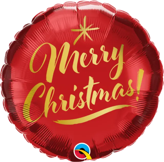 Μπαλόνι Φοιλ 9 Merry Christmas Gold Script 23 εκ