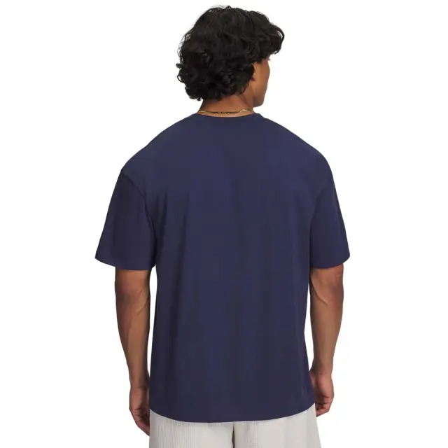 Under Armour Men's Heavyweight Oversized Branded Shortsleeve T-Shirt Μπλε Σκούρο 1389146-403 (Under Armour) 2