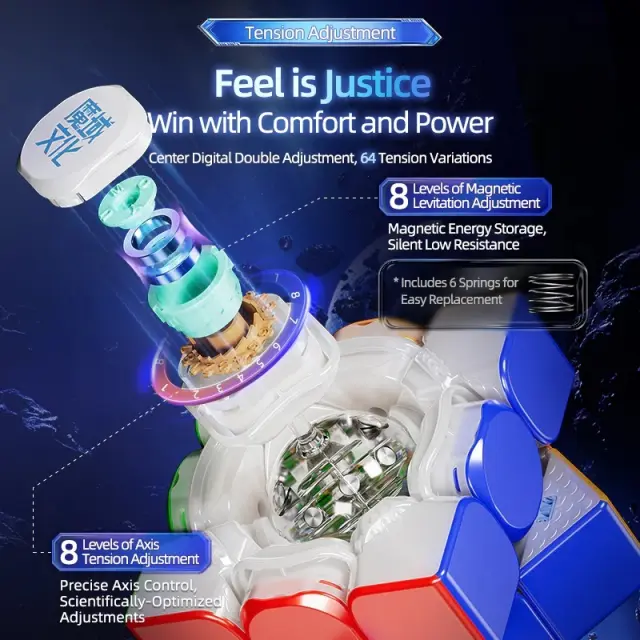 MoYu Super WeiLong V2 M 3X3 (20-Magnet Ball-Core + MagLev UV) 3