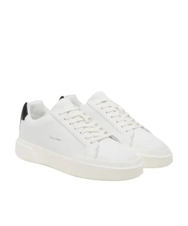 Calvin Klein - Ανδρικά Sneakers Chunky Cupsole Laceup Lth YM0YM01344-01W Λευκό 2