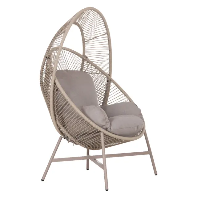 ΠΟΛΥΘΡΟΝΑ-ΦΩΛΙΑ FB96506.02 ΜΟΚΑ ΜΕΤΑΛΛΟ-P.E.RATTAN--ΓΚΡΙ ΜΑΞΙΛΑΡΙΑ 90x85x149Υεκ