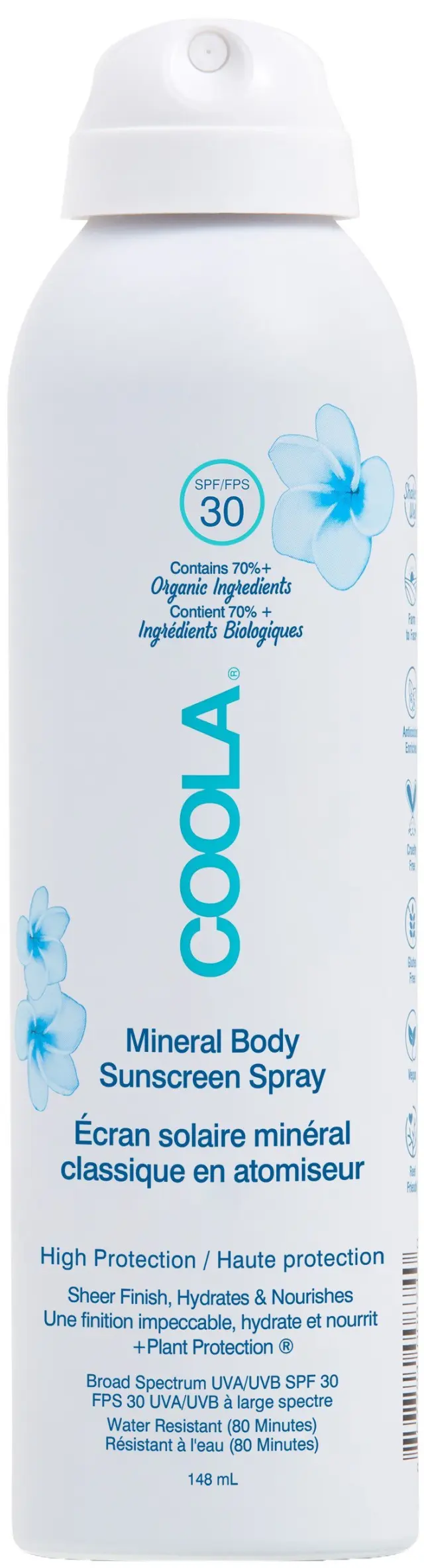 Coola - Mineral Body Spray Fragrance Free - SPF 30 - Beauty
