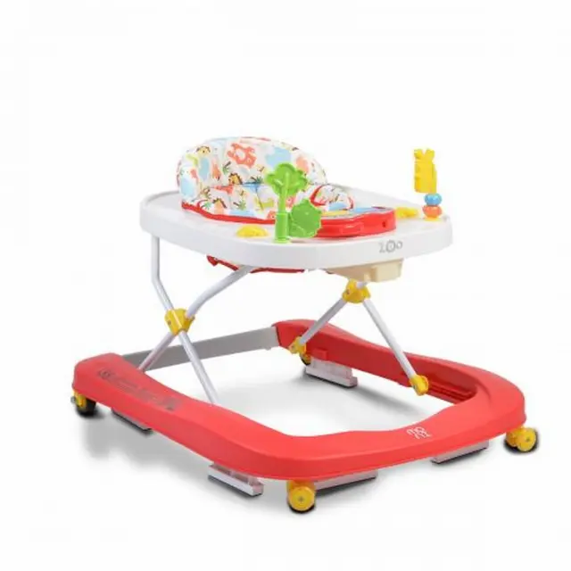 Cangaroo Baby Walker Zoo 2 in 1 Red Περπατούρα
