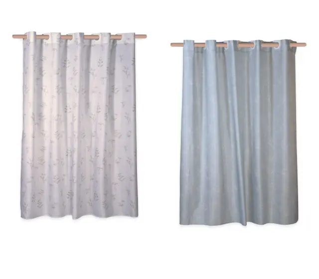 ΚΟΥΡΤΙΝΑ ΜΠΑΝΙΟΥ CLARIS 180X200 NEF-NEF HOMEWARE BLUE 3