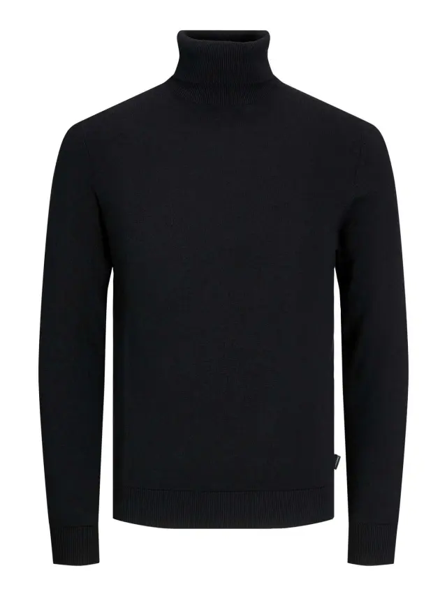 JJEEMIL KNIT ROLL NECK NOOS Black