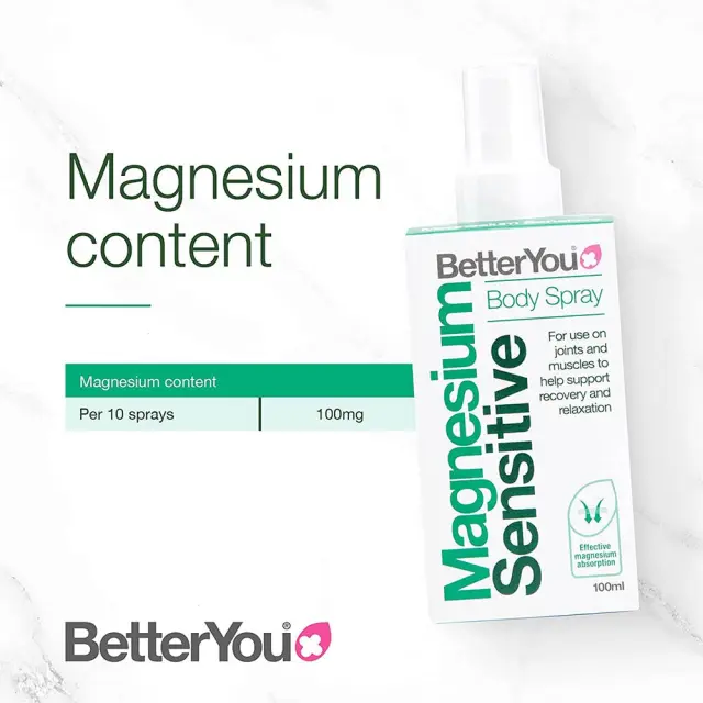 BetterYou Magnesium Sensitive Body Spray (100 ml) 2