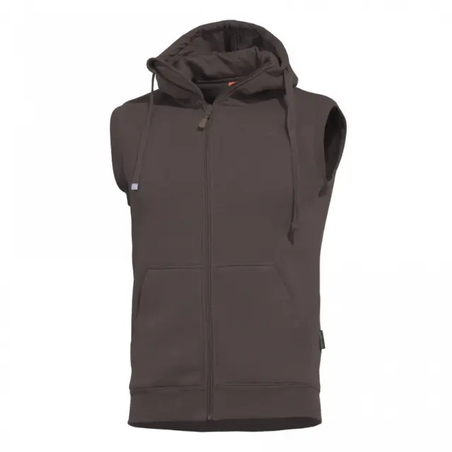 Pentagon Thespis Sweater-Φούτερ Γιλέκο για Τακτική -Καθημερινή Χρήση - 26-Terra Brown-Καφέ Σκούρο