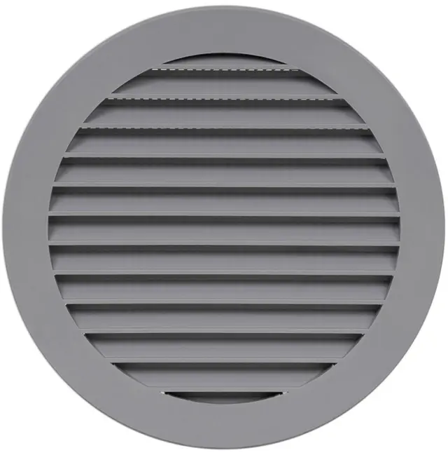 Europlast VR125P - Περσίδα Εξαερισμού Πλαστική Γκρι με Πλέγμα Προστασίας