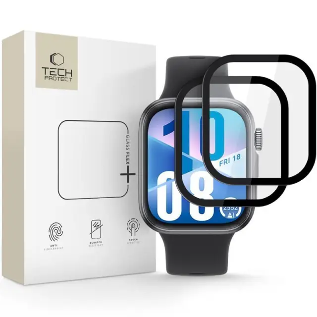 Tech-protect Glass Flex+ 2-pack Huawei Watch Fit 4 Black