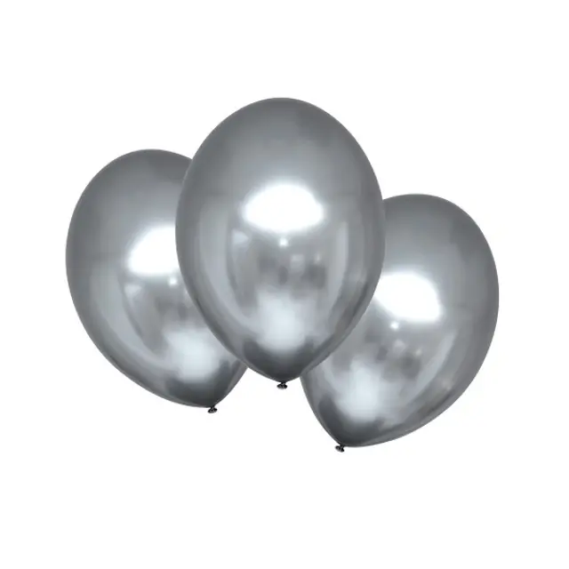 Μπαλόνια Λάτεξ 5 Satin Luxe Platinum Ασημί / 100 τεμ