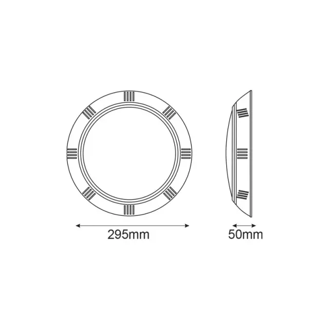 LED ΠΛΑΣΤΙΚΟ ΦΩΤΙΣΤΙΚΟ ΠΙΣΙΝΑΣ 12V AC/DC 25W 3000K 2000LM 90° IP68 / ALBA25WW 2