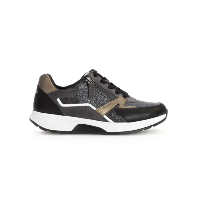 Gabor Sneakers Γυναικείο δέρμα/δέρμα Nubuck Ασημί GAB/76878 89-ANTHRAZIT