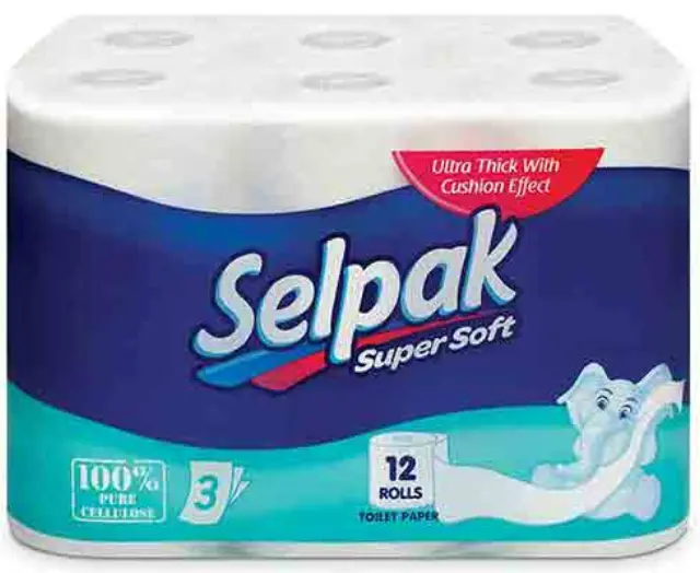 Selpak Χαρτί Υγείας Super Soft 12 Ρολά 3 φύλλα