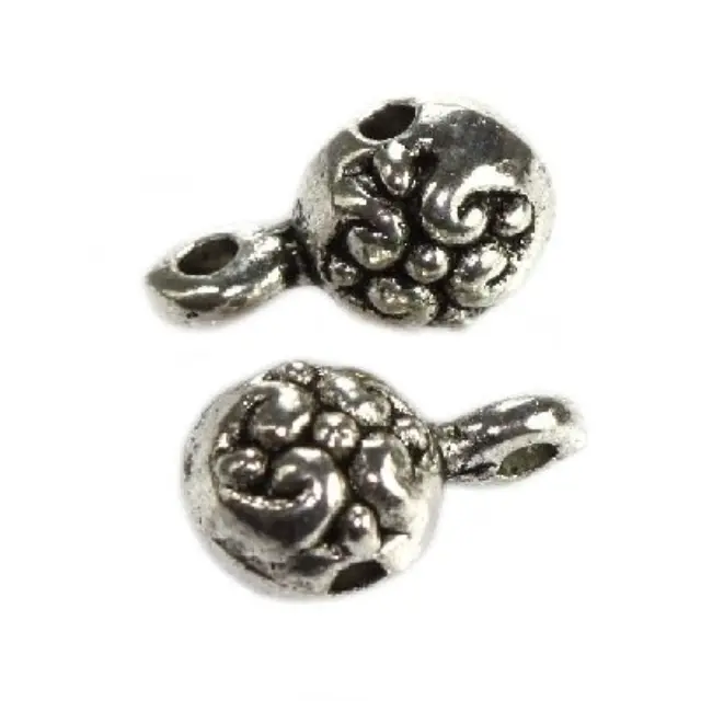 Μεταλλική Χάντρα Modular Balls Με Κρίκο 10x5mm - 10τεμ