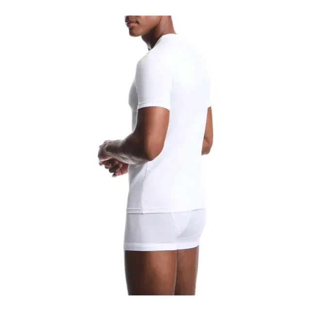 Emporio Armani Ανδρικό T-Shirt Chest Logo - Διπλό Πακέτο, Χρώμα Λευκό-Μαύρο 3