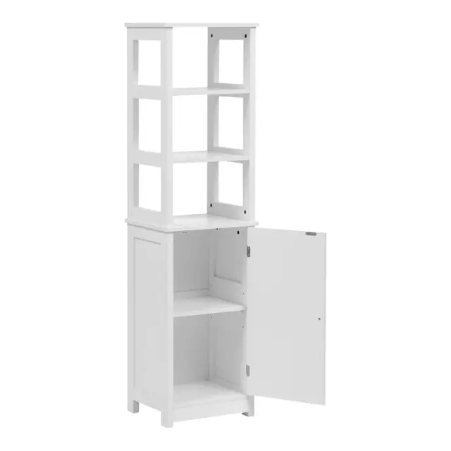 Ντουλάπι-στήλη Larben pakoworld mdf λευκό 40x33x150εκ 3