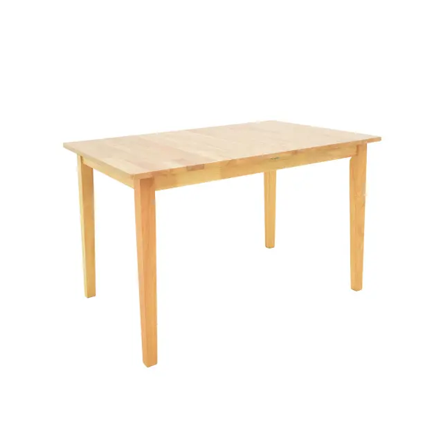 Τραπεζαρία Dallan Country pakoworld 7τεμ σε φυσική απόχρωση rubberwood 120-150x80x74εκ 3