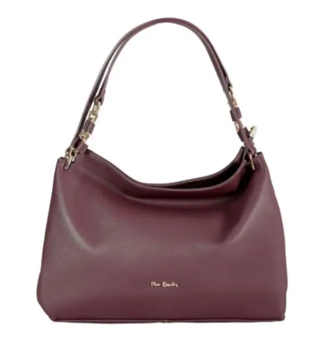 Γυναικεία τσάντα shopper Pierre Cardin , γνήσιο δέρμα, καφέ, 55098 Dollaro