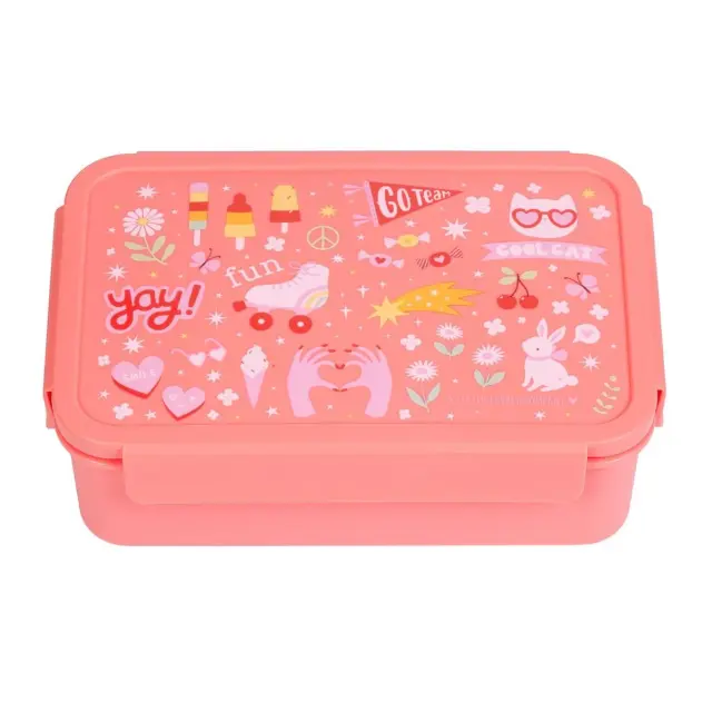 A Little Lovely Company Δοχείο Φαγητού με Χωρίσματα Bento Lunch Box Fun BBFUCO72 3