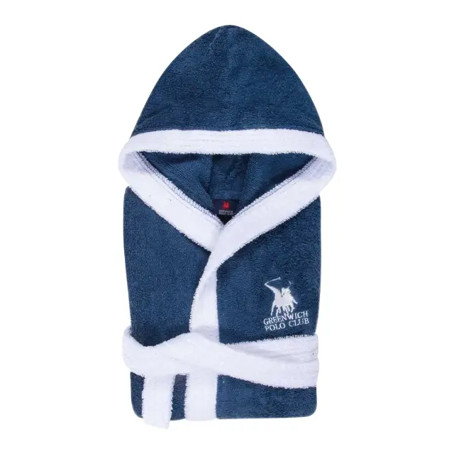 Greenwich Polo Club Παιδικό Μπουρνούζι Αγόρι Essential, Χρώμα Σκούρο Μπλε 2