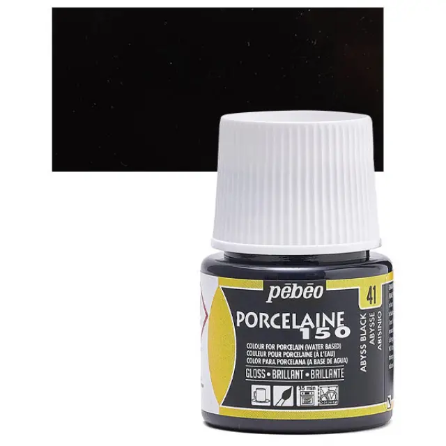 Pebeo Porcelaine 150 Σμάλτο - 41 Abyss Black (T) - 45ml