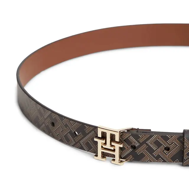Γυναικεία Ζώνη Tommy Hilfiger 2.5cm AW0AW19294-BDS Μαύρη Logo Μαύρο - 100 3