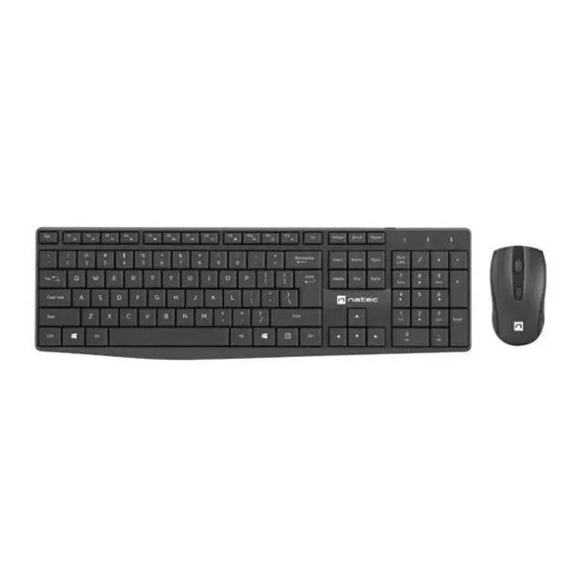 Natec Keyboard & Mouse Set Squid Black (NZB-1989)