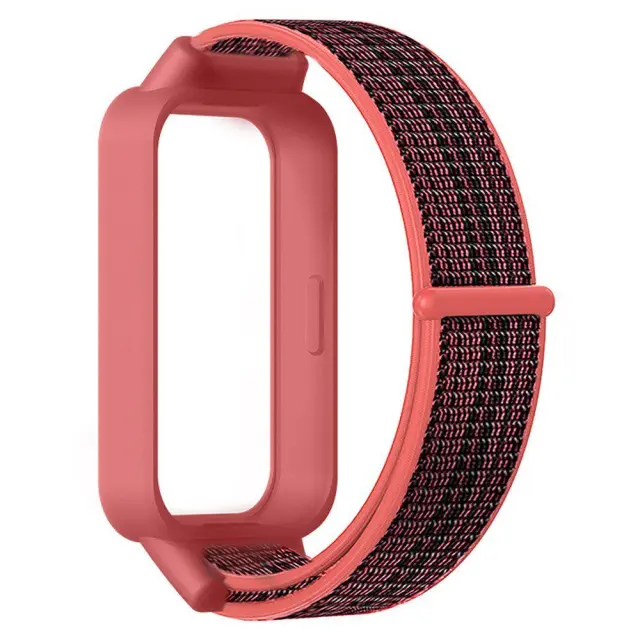 Nylon Λουράκι για Xiaomi Redmi Band 3/ 9 Active- Red OEM 2