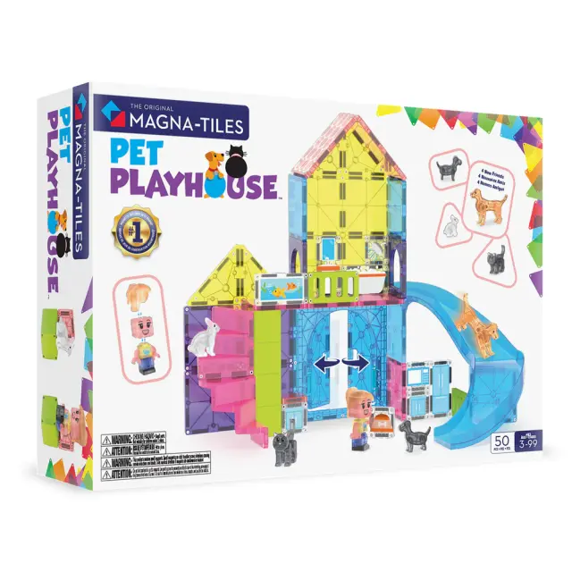 Magna-Tiles Μαγνητικά Πλακίδια Pet Playhouse 50 Κομμάτια (3+ ετών) 252050PP