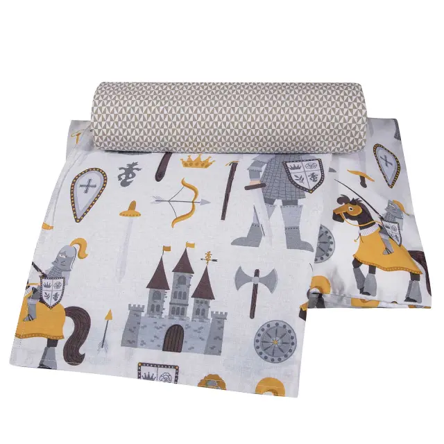 Σετ Σεντόνια 130x170 Κούνιας Greenwich Polo Club Essential 8861 Cream-Grey 100% βαμβακερόΧωρίς Λάστιχο