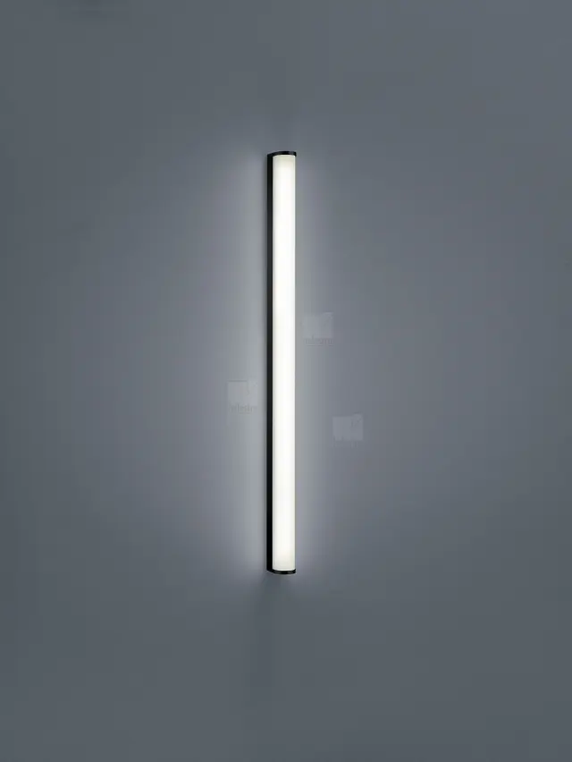 PONTO Φωτιστικό Τοίχου Μπάνιου LED IP44 Μαύρο Ματ 18W Καθρέφτη 90cm