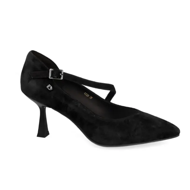 Donna Serena Γόβες Γυναικείο δέρμα Nubuck Μαύρο DSE/096229 NERO - 40