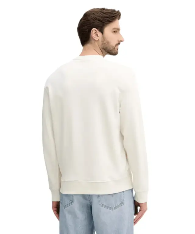 Calvin Klein - Ανδρικό Φούτερ 350Terry Monogram Regular Fit LV04RC296G-YAS Εκρού - XL 3