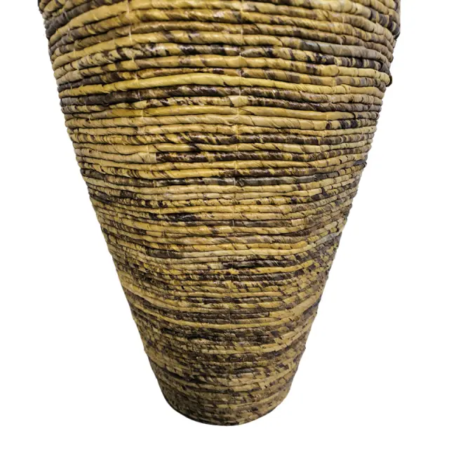 Διακοσμητικό βάζο Lerpon Inart banana rope σε φυσική απόχρωση Φ40x100εκ 3