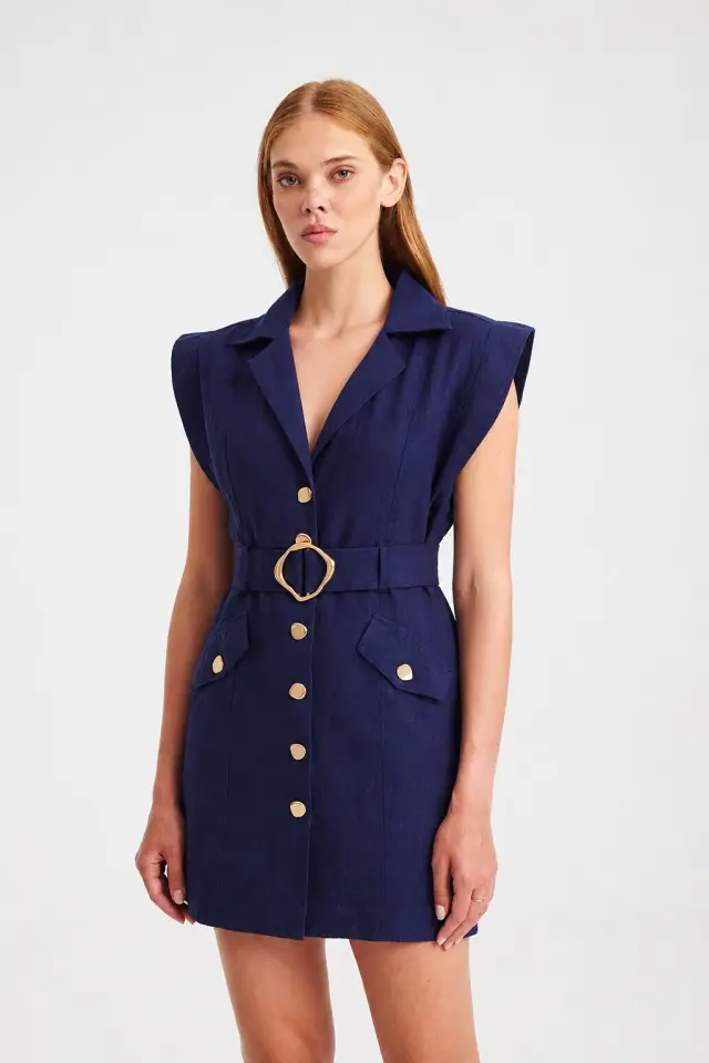 Μίνι Φόρεμα με Χρυσές Λεπτομέρειες CLOE DRESS - XS