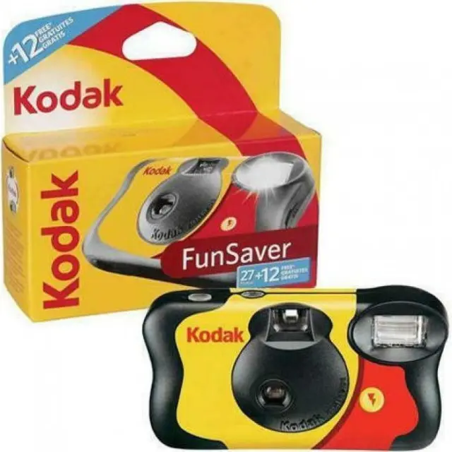 Kodak FunSaver Φωτογραφική Μηχανή Μίας Χρήσεως Με Flash 39 Photos
