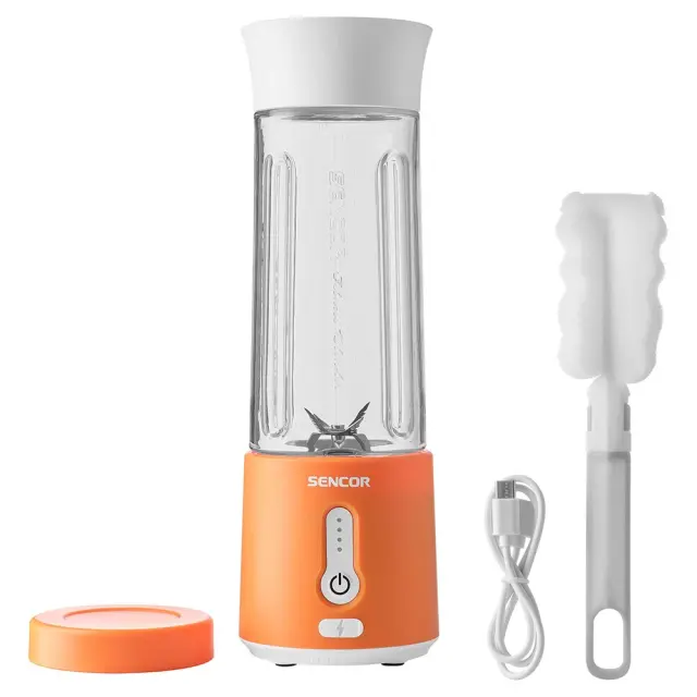Επαναφορτιζόμενο Blender Smoothie Maker 500ml 150W USB-C Sencor SBL 133OR Πορτοκαλί 3
