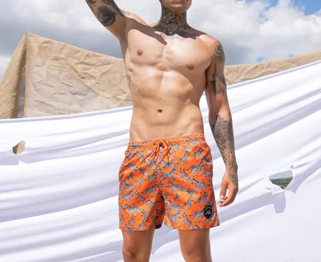 Μαγιό Noshame® Orange Pattern - 682194 - S